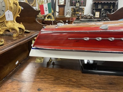 Lot 795 - A SCALE MODEL OF A RIVA TRITONE SPEEDBOAT