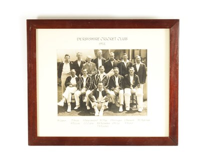 Lot 751 - A 1933 DERBYSHIRE CRICKET CLUB TEAM PHOTOGRAPH