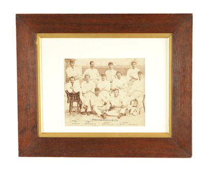 Lot 748 - AN 1886 DERBYSHIRE CRICKET TEAM VS AUSTRALIA PHOTOGRAPH