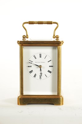 Lot 1178 - A 20TH CENTURY CARRIAGE CLOCK BY MATHEW NORMAN, LONDON.