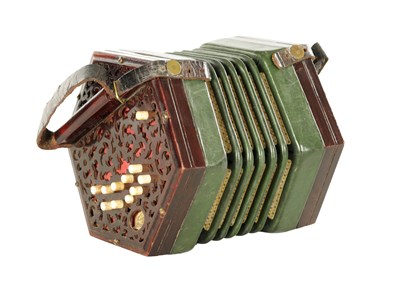 Lot 425 - A LACHENAL & CO. CONCERTINA RETAILED BY THOMAS DAWKINS, LONDON