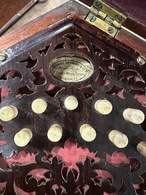 Lot 425 - A LACHENAL & CO. CONCERTINA RETAILED BY THOMAS DAWKINS, LONDON