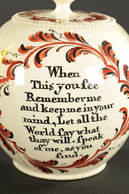 Lot 262 - A RARE 18TH CENTURY LEEDS CREAMWARE TEAPOT