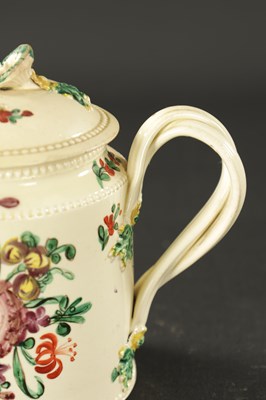 Lot 107 - AN EARLY 19TH CENTURY LEEDS CREAMWARE TEAPOT