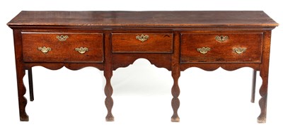 Lot 821 - AN UNUSUAL MID 18TH CENTURY OAK SILHOUETTE...