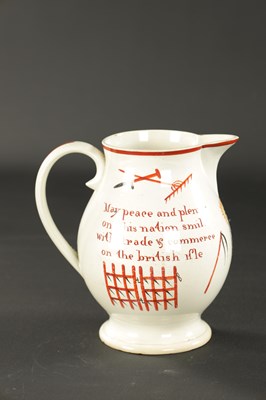 Lot 121 - A LATE 18TH CENTURY LEEDS PEARLWARE JUG