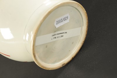 Lot 121 - A LATE 18TH CENTURY LEEDS PEARLWARE JUG