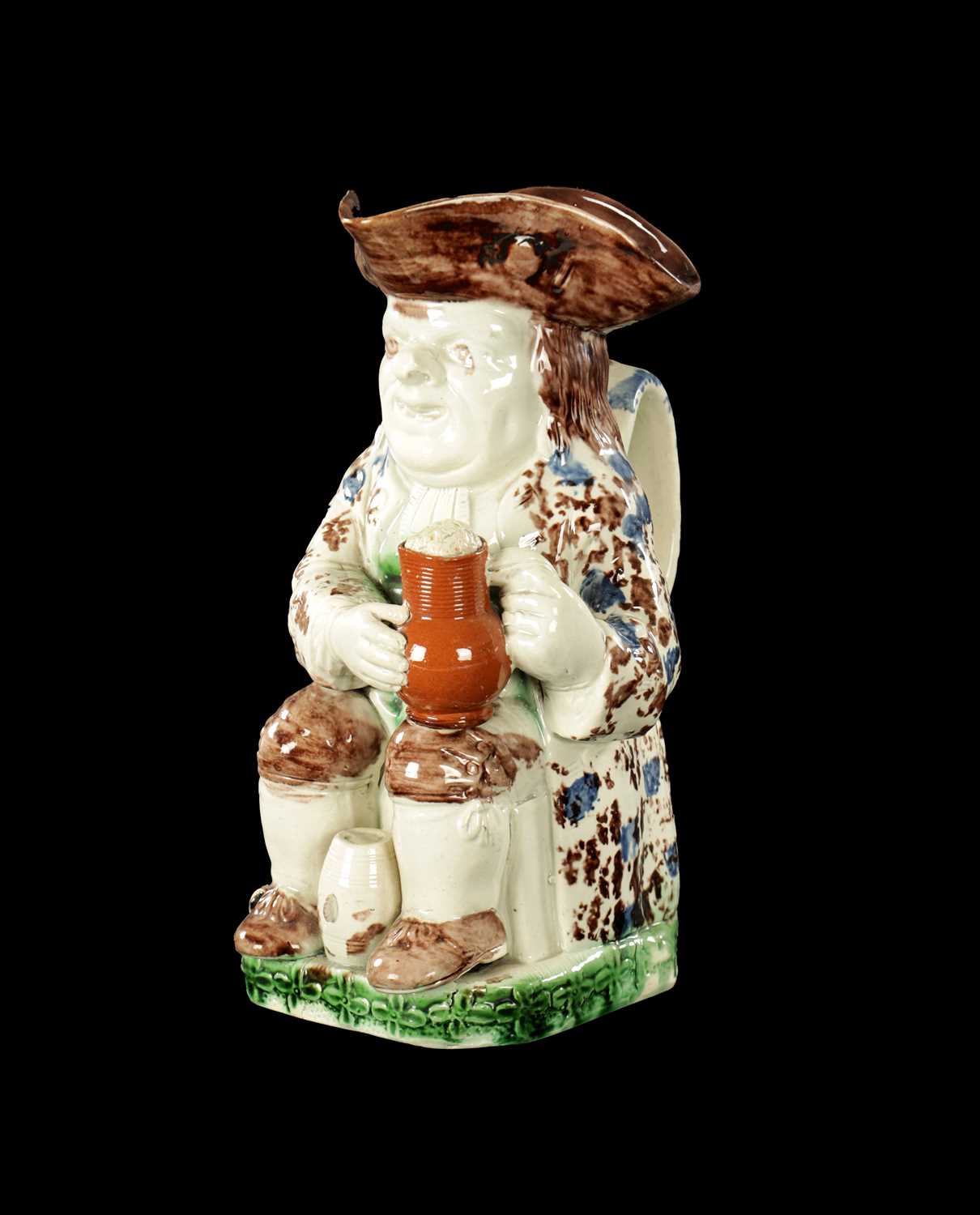 Lot 155 - A LATE 18TH CENTURY RALPH WOOD STYLE TOBY JUG