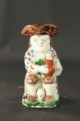 Lot 155 - A LATE 18TH CENTURY RALPH WOOD STYLE TOBY JUG