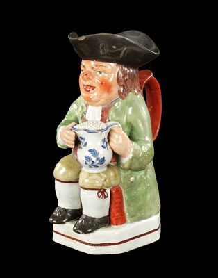 Lot 322 - AN EARLY 19TH CENTURY WALTON TOBY JUG