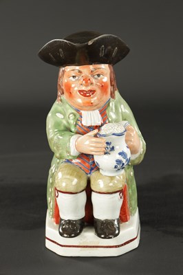 Lot 322 - AN EARLY 19TH CENTURY WALTON TOBY JUG