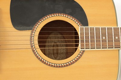 Lot 437 - A WASHBURN ACOUSTIC GUITA`R TOGETHER WITH A KIMBARA GUITAR