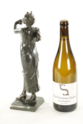 Lot 773 - AN ART DECO FIGURAL BRONZE