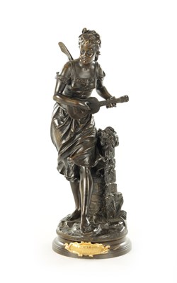 Lot 805 - AFTER EUTROPE BOURET, LA CIGALE A LATE 19TH CENTURY FIGURAL BRONZE