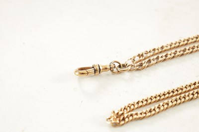 Lot 495 - A LONG 9CT ROSE GOLD CHAIN