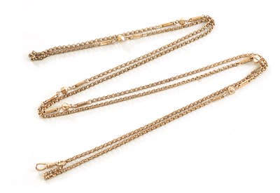 Lot 488 - A 9CT ROSE GOLD NECKLACE