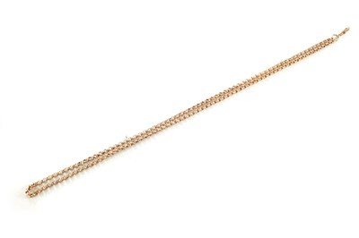 Lot 486 - A 9CT ROSE GOLD CHAIN