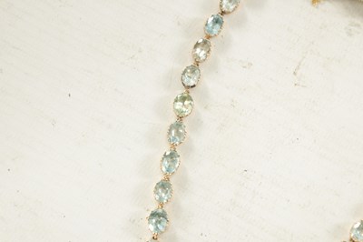 Lot 461 - A VICTORIAN GOLD AQUAMARINE NECKLACE