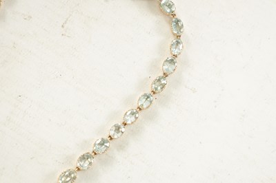 Lot 461 - A VICTORIAN GOLD AQUAMARINE NECKLACE