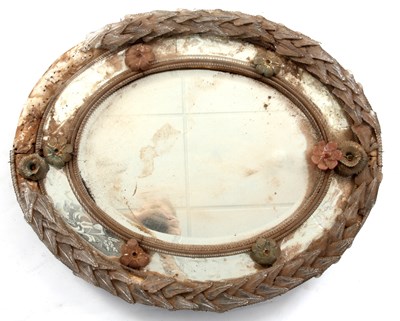 Lot 832 - A LATE 19TH CENTURY VENETIAN OVAL HANGING...