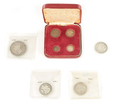 Lot 496 - A COLLECTION OF VICTORIAN SILVER COINS