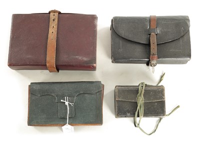 Lot 618 - FOUR LEATHER FLY AND CAST WALLETS