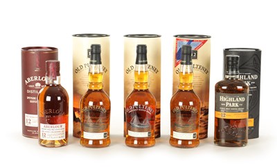 Lot 483 - A COLLECTION OF FIVE BOTTLES OF SINGLE MALT SCOTCH WHISKY