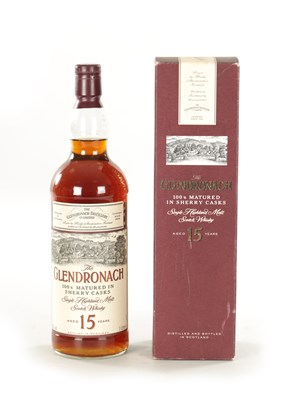 Lot 485 - GLENDRONACH 15 YEAR OLD SINGLE HIGHLAND MALT SCOTCH WHISKY