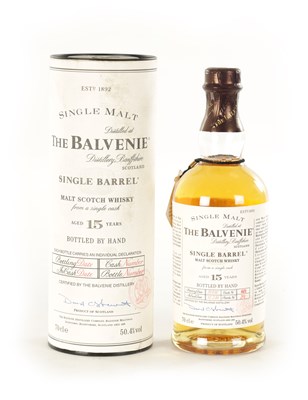 Lot 480 - THE BALVENIE 15 YEAR OLD SINGLE MALT SINGLE CASK WHISKY