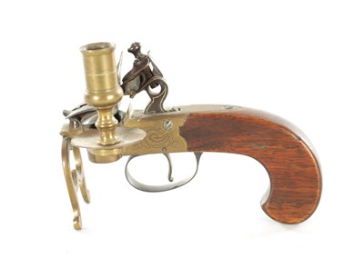 Lot 678 - A FLINTLOCK TINDER LIGHTER