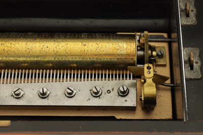 Lot 430 - A LATE 19TH CENTURY MECHANICAL SWISS MUSIC BOX