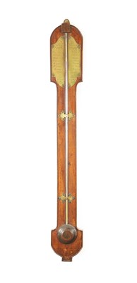 Lot 770 - PRATT, ASKRIGG. A GEORGIAN YORKSHIRE MADE STICK BAROMETER