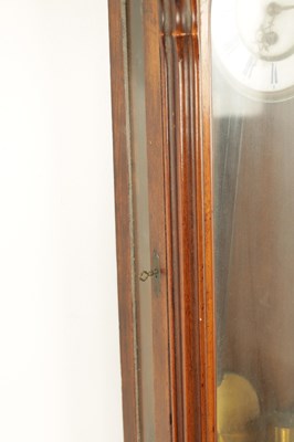Lot 784 - A 19TH CENTURY WALNUT VIENNA REGULATOR WALL CLOCK OF SMALL PROPORTIONS