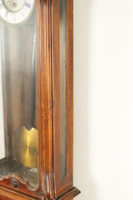 Lot 784 - A 19TH CENTURY WALNUT VIENNA REGULATOR WALL CLOCK OF SMALL PROPORTIONS