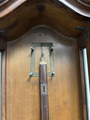 Lot 784 - A 19TH CENTURY WALNUT VIENNA REGULATOR WALL CLOCK OF SMALL PROPORTIONS
