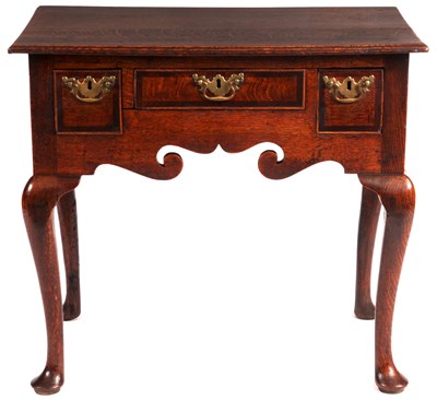 Lot 674 - A mid 18th Century Oak and Mahogany...