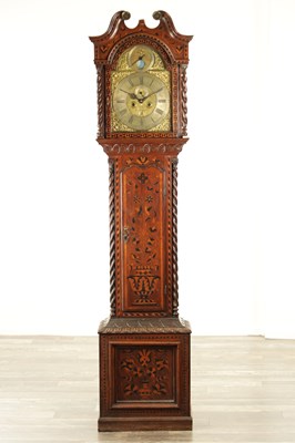 Lot 995 - THOMAS OGDEN, RIPPONDEN. A GEORGE II EIGHT DAY LONGCASE CLOCK