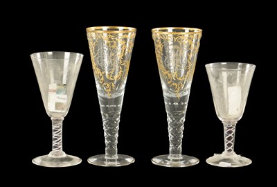 Lot 14 - A GIANT PAIR OF LATE 19TH CENTURY FRENCH FLARED GOBLETS