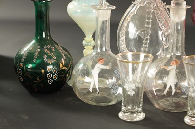 Lot 1 - A LARGE COLLECTION OF COLOURED 19TH CENTURY AND LATER GLASSWARE