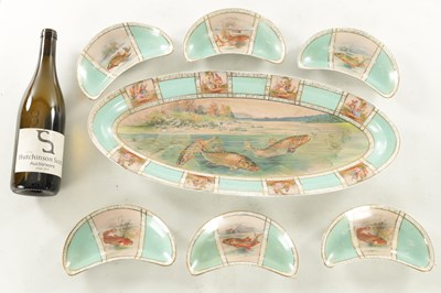 Lot 175 - AN FSC CZECHOSLOVAKIAN QUALITY PORCELAIN FISH SERVICE