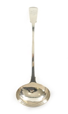 Lot 409 - A WILLIAM IV SILVER SOUP LADLE