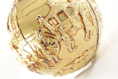 Lot 396 - STUART DEVLIN - A SILVER GILT COMMEMORATIVE LONDON GLOBE NO 13