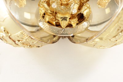 Lot 396 - STUART DEVLIN - A SILVER GILT COMMEMORATIVE LONDON GLOBE NO 13