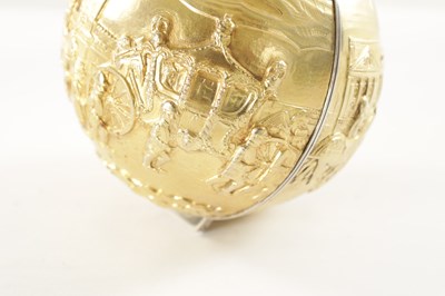 Lot 410 - STUART DEVLIN - A SILVER GILT COMMEMORATIVE LONDON GLOBE