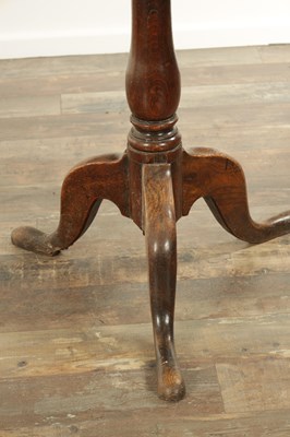 Lot 844 - AN 18TH CENTURY FRUITWOOD TILT TOP TRIPOD TABLE
