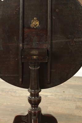 Lot 844 - AN 18TH CENTURY FRUITWOOD TILT TOP TRIPOD TABLE