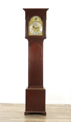 Lot 805 - JOHN OGDEN, DARLINGTON. A GEORGE II EIGHT DAY LONGCASE CLOCK