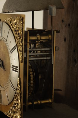 Lot 808 - JONAS BARBER, WINSTER. AN UNUSUAL 7 1/2” DIAL 30-HOUR LONGCASE CLOCK