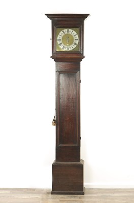 Lot 813 - ISAAC HADWEN, SEDBURGH. AN EARLY 18TH CENTURY 30-HOUR LONGCASE CLOCK