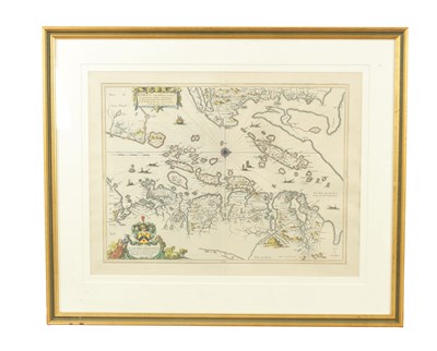 Lot 760 - JOHN BLAEU AN EARLY MAP OF “LORN” ON THE WEST COAST OF SCOTLAND